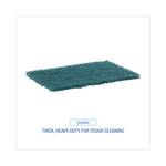 Heavy-Duty Scour Pad, 6 x 9, Green 15/Carton