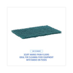 Heavy-Duty Scour Pad, 6 x 9, Green 15/Carton