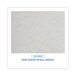 Light Duty Scour Pad, White, 6 x 9, White, 20/Carton