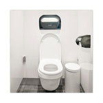 Toilet Seat Cover Dispenser, 17.25 x 3.13 x 11.75, Smoke Black