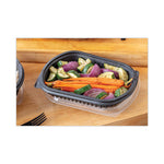 EarthChoice MealMaster Container, 16 oz, 8.13 x 6.5 x 1, Black, Plastic, 252/Carton