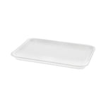 Meat Tray, #4 Shallow, 9.13 x 7.13 x 0.65, White, Foam, 500/Carton