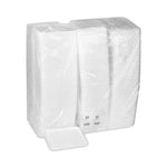 Supermarket Tray, #8S, 10 x 8 x 0.65, White, Foam, 500/Carton