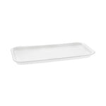 Supermarket Tray, #10S, 10.75 x 5.7 x 0.65, White, Foam, 500/Carton