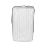 Foam Hinged Lid Containers, Dual Tab Lock Hoagie, 13 x 4 x 4, White, 250/Carton