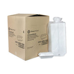 Foam Hinged Lid Containers, Single Tab Lock Hoagie, 9.75 x 5 x 3.25, White, 560/Carton