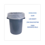 Industrial Drum Liners Rolls, 60 gal, 1.8 mil, 38 x 63, Clear, 1 Roll of 75 Bags