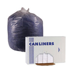 High Density Industrial Can Liners Flat Pack, 56 gal, 16 mic, 43 x 48, Natural, 200/Carton