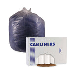 Low-Density Waste Can Liners, 33 gal, 0.6 mil, 33 x 39, White, 25 Bags/Roll, 6 Rolls/Carton