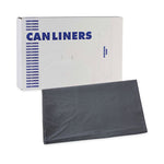 Linear Low Density Industrial Can Liners, 45 gal, 1.1 mil, 40 x 46, Gray, 100/Carton