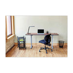 Vue Intensive-Use Mesh Task Chair, Supports Up to 500 lb, 18.5" to 21" Seat Height, Black Vinyl Seat/Back, Black Base