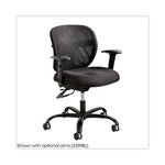 Vue Intensive-Use Mesh Task Chair, Supports Up to 500 lb, 18.5" to 21" Seat Height, Black Vinyl Seat/Back, Black Base