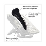 Standard Telephone Shoulder Rest, 2.63 x 7.5 x 2.25, Black