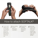 Softalk II Telephone Shoulder Rest, 2 x 6.75 x 2.5, Black