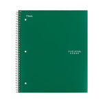 Wirebound Notebook with Two Pockets, 1-Subject, Medium/College Rule, Randomly Assorted Cover Color, (100) 11 x 8.5 Sheets