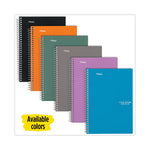 Wirebound Notebook with Two Pockets, 2-Subject, Medium/College Rule, Randomly Assorted Cover Color, (100) 9.5 x 6 Sheets