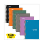 Wirebound Notebook with Two Pockets, 1-Subject, Medium/College Rule, Randomly Assorted Cover Color, (100) 7 x 4.38 Sheets