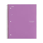 Wirebound Notebook, 1-Subject, Wide/Legal Rule, Randomly Assorted Cover Color, (100) 10.5 x 8 Sheets, 6/Pack