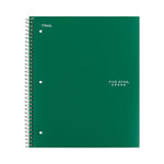 Wirebound Notebook with Four Pockets, 3-Subject, Medium/College Rule, Randomly Assorted Cover Color, (150) 11 x 8.5 Sheets