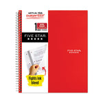 Wirebound Notebook, 1-Subject, Wide/Legal Rule, Randomly Assorted Cover Color, (100) 10.5 x 8 Sheets, 6/Pack