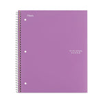 Wirebound Notebook with Four Pockets, 3-Subject, Medium/College Rule, Randomly Assorted Cover Color, (150) 11 x 8.5 Sheets