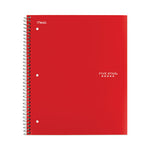 Wirebound Notebook, 1-Subject, Medium/College Rule, Randomly Assorted Cover Color, (100) 11 x 8.5 Sheets, 6/Pack