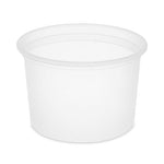 Newspring DELItainer Microwavable Container, 64 oz, 4.5 x 4.5 x 6.35, Natural, Plastic, 120/Carton