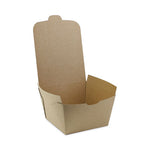 EarthChoice OneBox Paper Box, 46 oz, 4.5 x 4.5 x 3.25, Kraft, 200/Carton