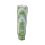 EarthChoice Compostable Soup Cup Large, 16 oz, 3.63" Diameter x 3.88"h, Green, Paper, 500/Carton