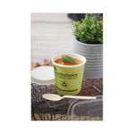 EarthChoice Compostable Soup Cup Large, 16 oz, 3.63" Diameter x 3.88"h, Green, Paper, 500/Carton