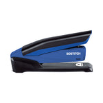 InPower Spring-Powered Desktop Stapler with Antimicrobial Protection, 20-Sheet Capacity, Blue/Black