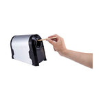 Super Pro Glow Commercial Electric Pencil Sharpener, AC-Powered, 6.13 x 10.63 x 9, Black/Silver