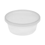 Newspring DELItainer Microwavable Container, 8 oz, 1.13 x 2.8 x 1.33, Clear, Plastic, 240/Carton