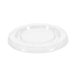 Plastic Portion Cup Lid, Fits 1.5 oz to 2.5 oz Cups, Clear, 100/Pack, 24 Packs/Carton