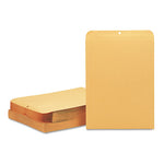 Clasp Envelope, 32 lb Bond Weight Kraft, #15 1/2, Square Flap, Clasp/Gummed Closure, 12 x 15.5, Brown Kraft, 100/Box