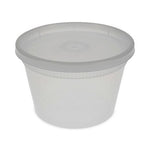 Newspring DELItainer Microwavable Container, 16 oz, 2 x 2 x 2, Clear, Plastic, 240/Carton