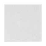 Polishing Floor Pads, 24" Diameter, White, 5/Carton