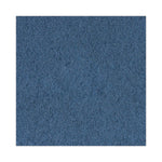 Scrubbing Floor Pads, 20" Diameter, Blue, 5/Carton