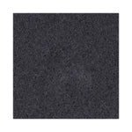 Stripping Floor Pads, 17" Diameter, Black, 5/Carton