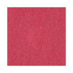 Buffing Floor Pads, 16" Diameter, Red, 5/Carton