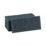 Medium-Duty Scour Pad, 10 x 4.63, Blue, 20/Carton