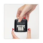 Printy Economy Date Stamp, Self-Inking, 1.63" x 0.38", Black