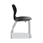 SmartLink Four-Leg Chair, 19.5" x 19.63" x 31", Onyx Seat, Onyx Base, 4/Carton