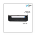 DesignJet T250 24" Large-Format Compact Wireless Plotter Printer with Extended Warranty