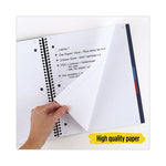 Advance Wirebound Notebook, Six Pockets, 3-Subject, Medium/College Rule, Randomly Assorted Cover Color, (150) 11 x 8.5 Sheets