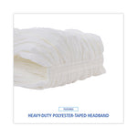 Nonwoven Cut End Edge Mop, Rayon/Polyester, #24, White, 12/Carton