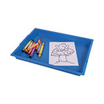 Little Artist Antimicrobial Finger Paint Tray, 16 x 1.8 x 12, Blue