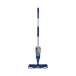 Hardwood Floor Mop, 15" Wide Microfiber Head, 52" Blue Plastic/Steel Handle