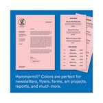Colors Print Paper, 20 lb Bond Weight, 8.5 x 11, Pink, 500/Ream