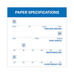 Copy Plus Print Paper, 92 Bright, 20 lb Bond Weight, 8.5 x 11, White, 500 Sheets/Ream, 10 Reams/Carton, 40 Cartons/Pallet